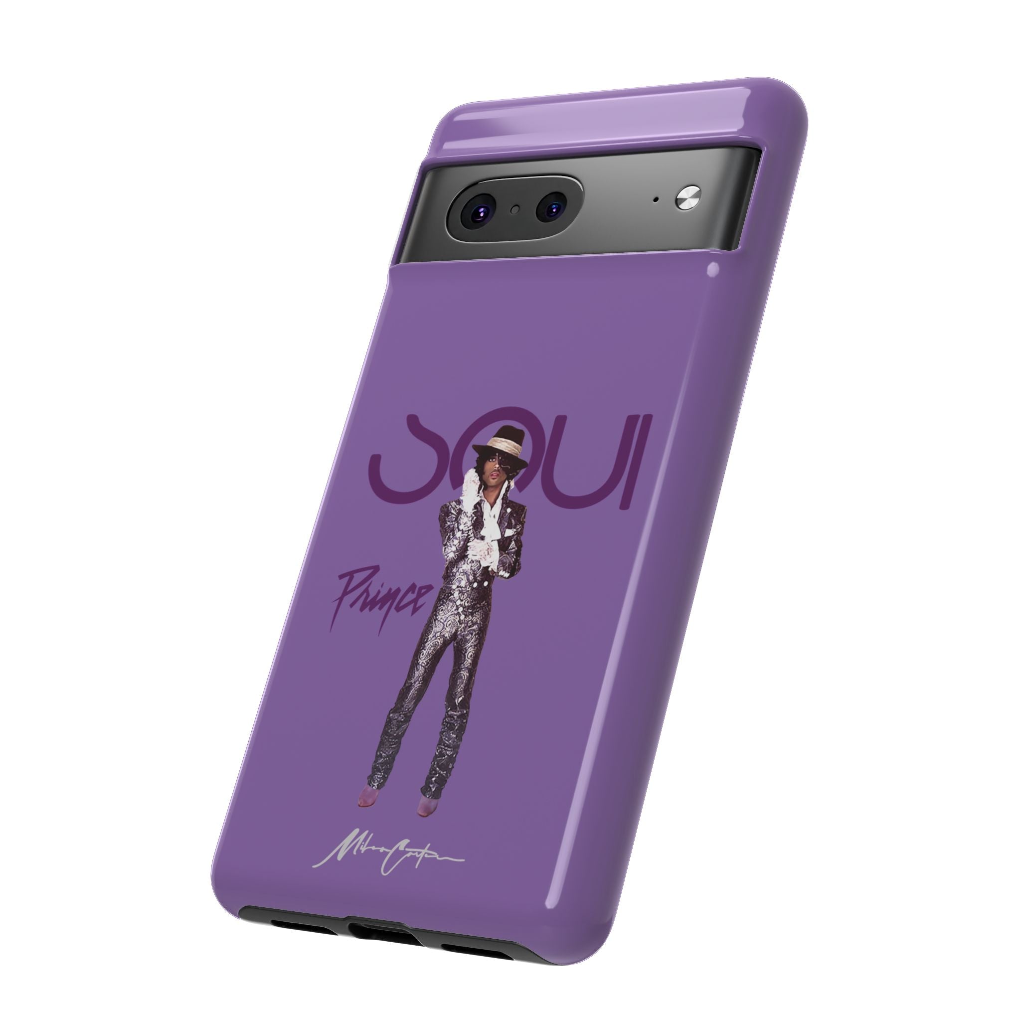Printify Phone Case Google Pixel 7 / Glossy Prince Phone Case – Purple Icon & 80s Music Legend | Miles Carter Collection