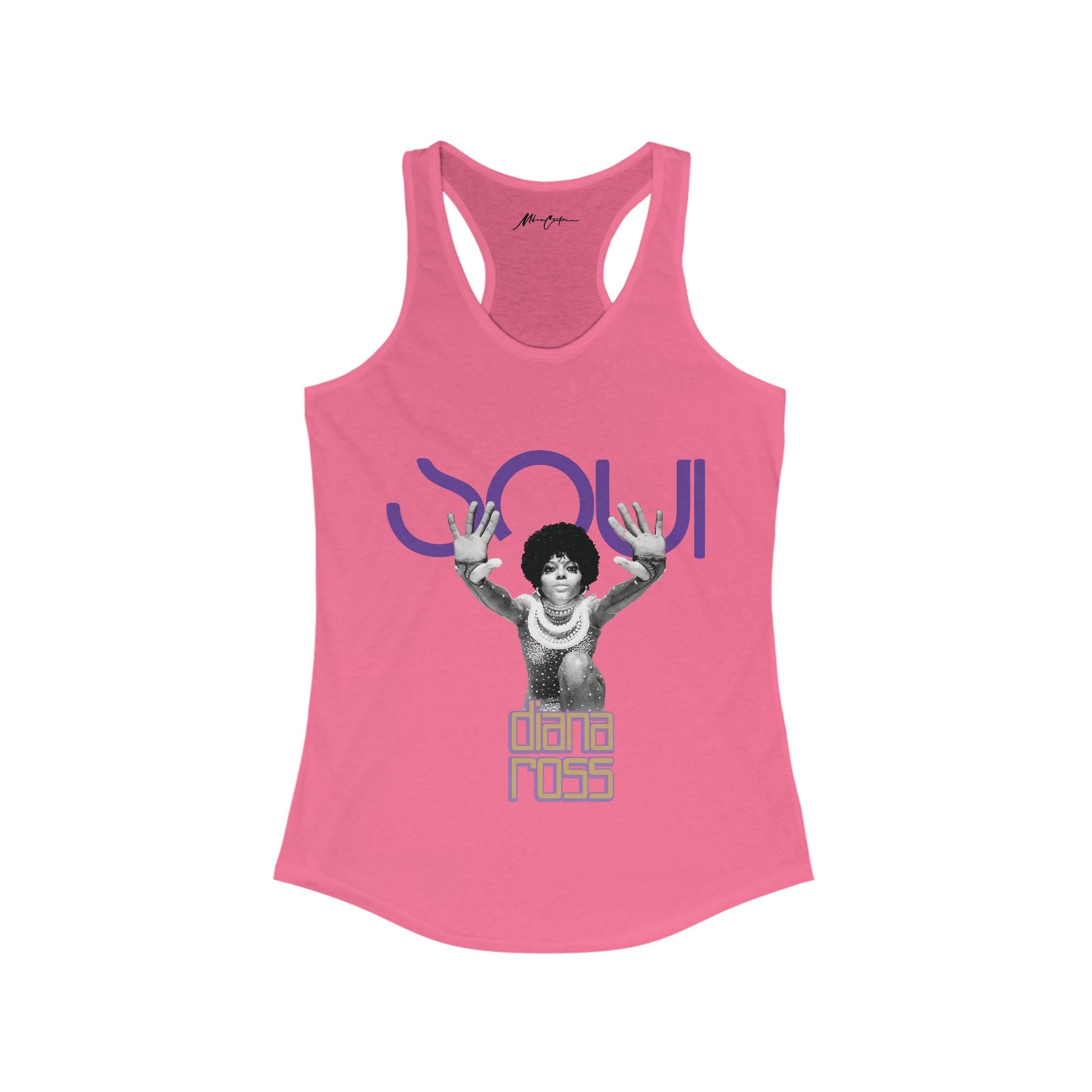 Printify Tank Top XS / Solid Hot Pink Women's Diana Ross “Classic Motown” | Soul Series