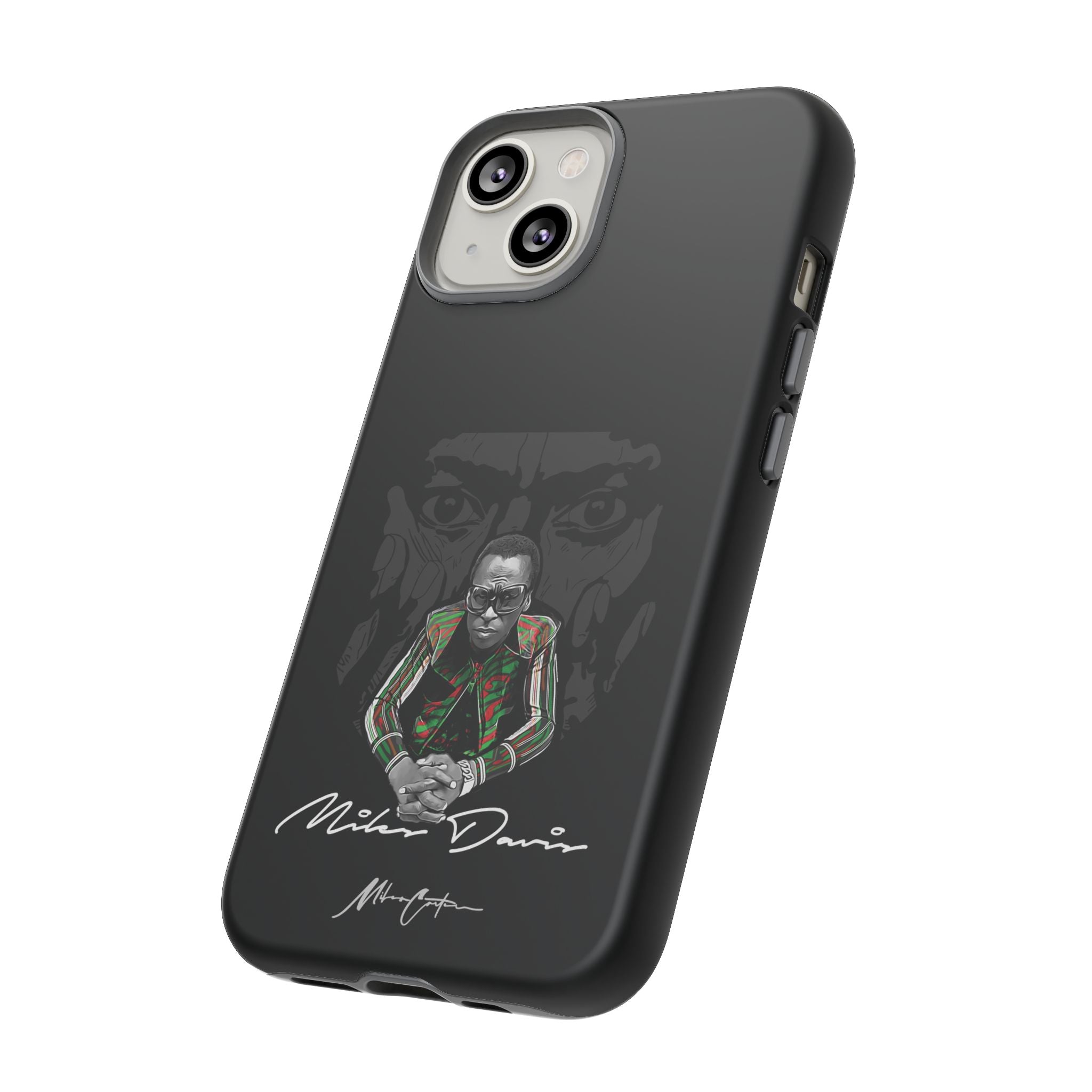 Printify Phone Case iPhone 14 / Matte Miles Davis Phone Case – Jazz Legend & Timeless Innovator | Miles Carter Collection