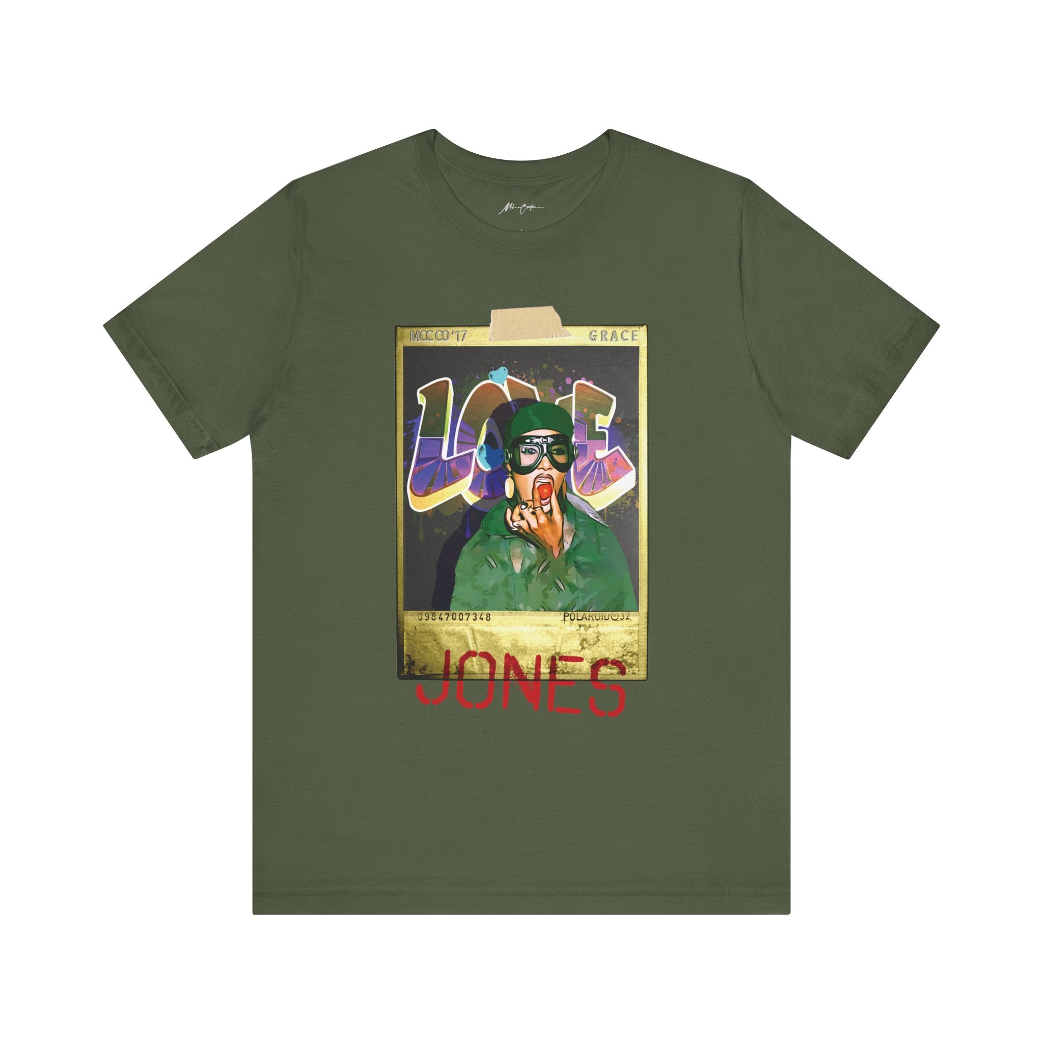 Printify T-Shirt Military Green / S Grace Jones “Polaroid” | Classic Series
