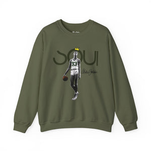 Printify Sweatshirt Military Green / S Kareem Abdul-Jabbar “Humble Beginnings” | Goat Series