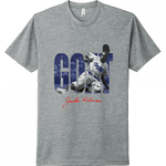 Inkseekers Mens Short Sleeve T-shirts Next Level Unisex CVC Tee / Dark Heather Gray / XL 42 - Jackie Robinson (XL - 3X)