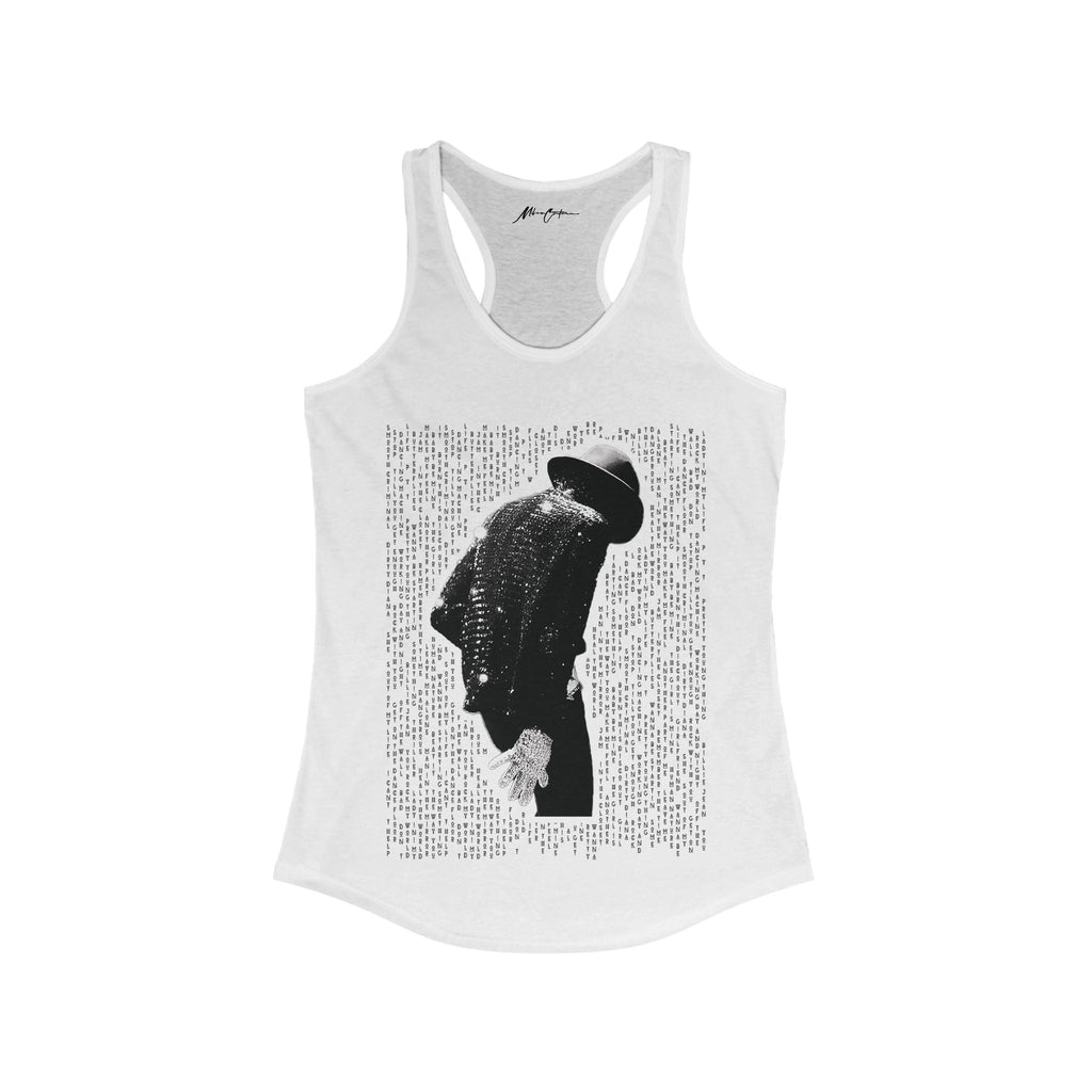 Printify Tank Top XS / Solid White Womens Michael Jackson “Signature Glove” | Soul Series