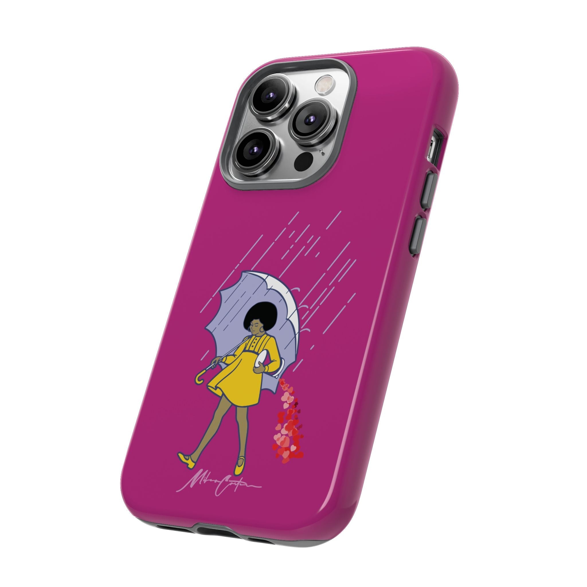 Printify Phone Case iPhone 14 Pro / Glossy “Spread Love” Phone Case – Classic Series Positivity Design | Miles Carter Collection