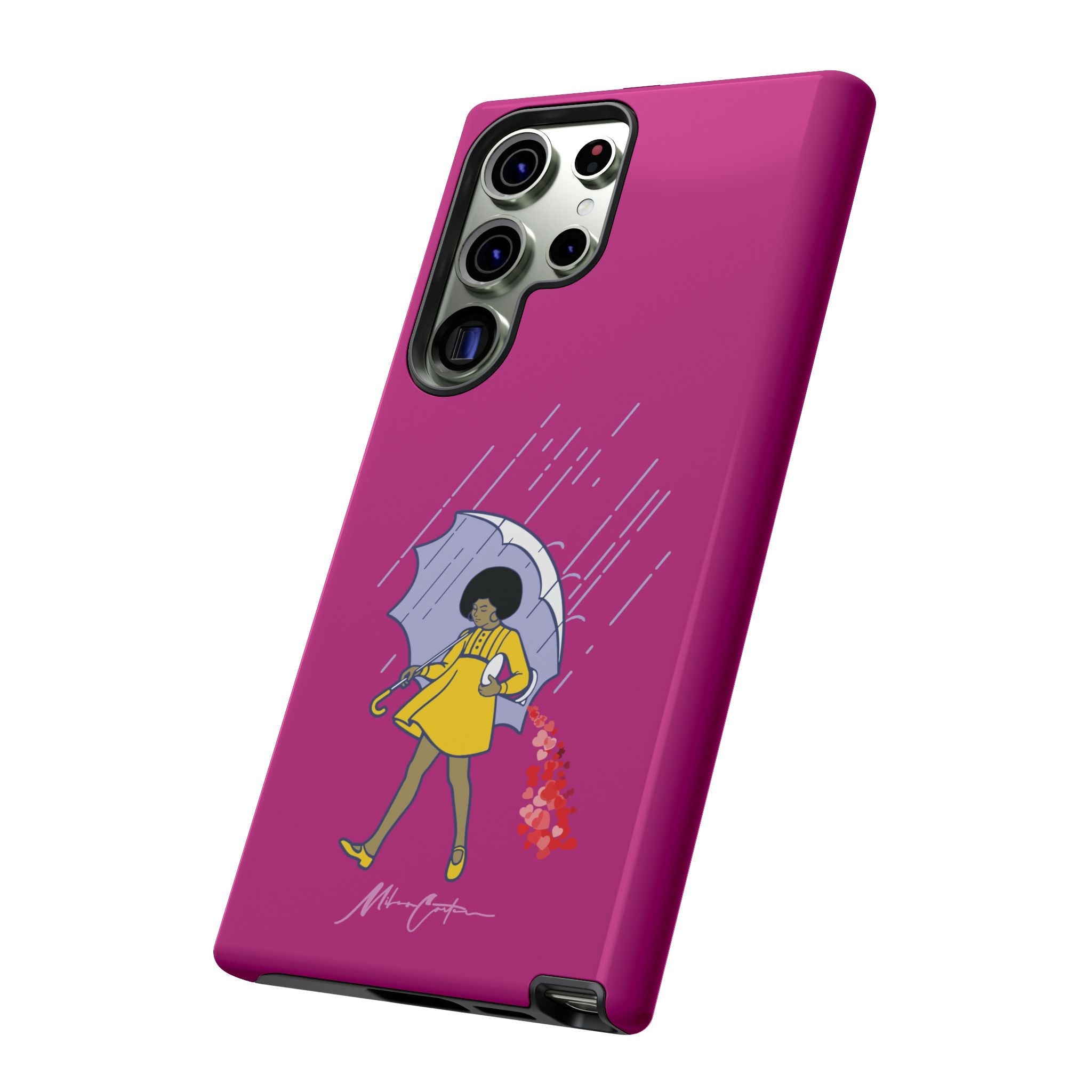 Printify Phone Case Samsung Galaxy S23 Ultra / Glossy “Spread Love” Phone Case – Classic Series Positivity Design | Miles Carter Collection
