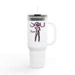 Printify Mug 40oz / White Prince 40oz Tumbler – Purple Icon Music Legend Design | Miles Carter Collection