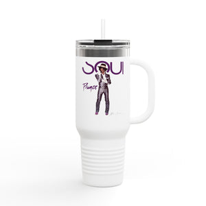 Printify Mug 40oz / White Prince 40oz Tumbler – Purple Icon Music Legend Design | Miles Carter Collection
