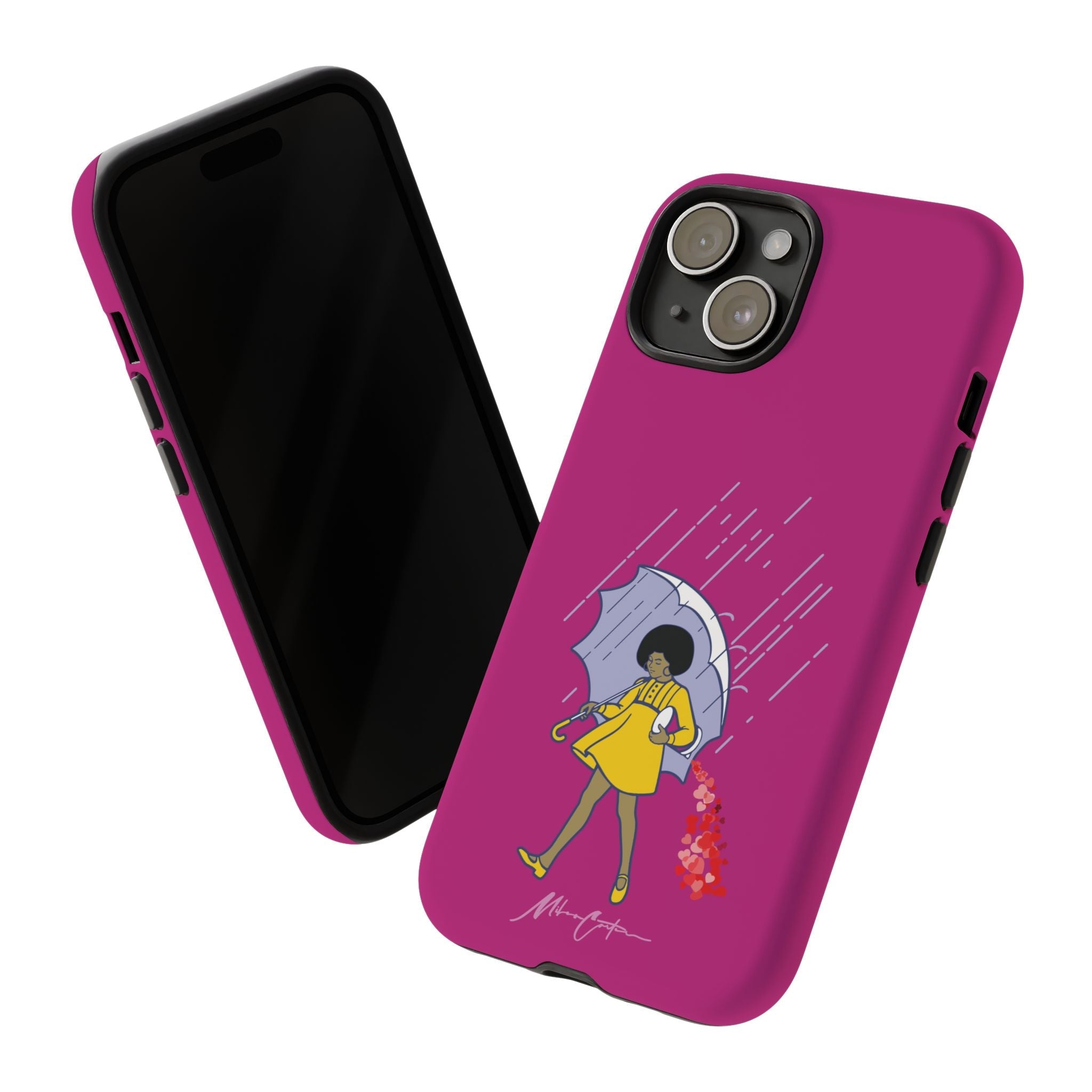 Printify Phone Case iPhone 15 / Matte “Spread Love” Phone Case – Classic Series Positivity Design | Miles Carter Collection