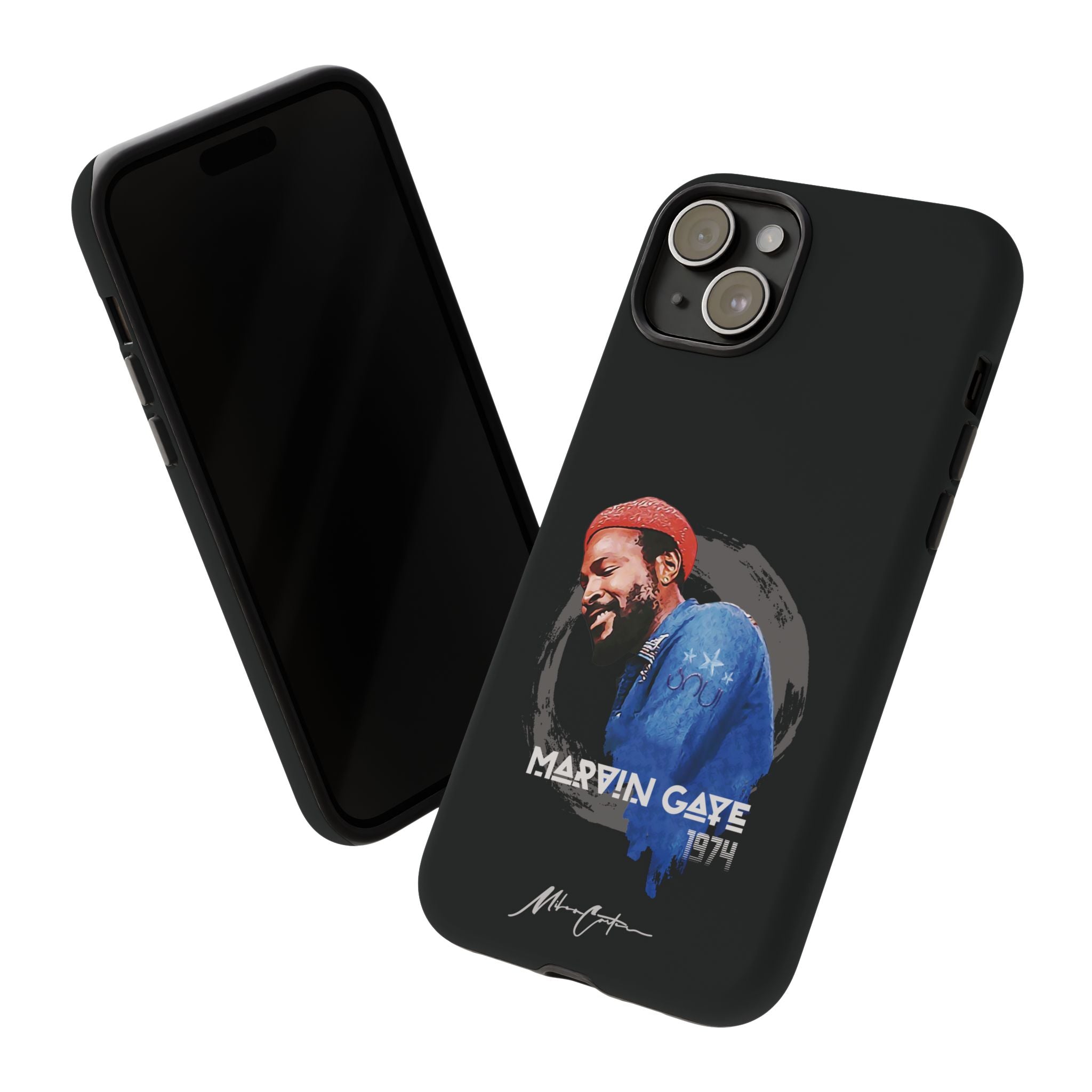 Printify Phone Case iPhone 15 Plus / Matte Marvin Gaye Phone Case – Motown Soul Icon | Miles Carter Collection