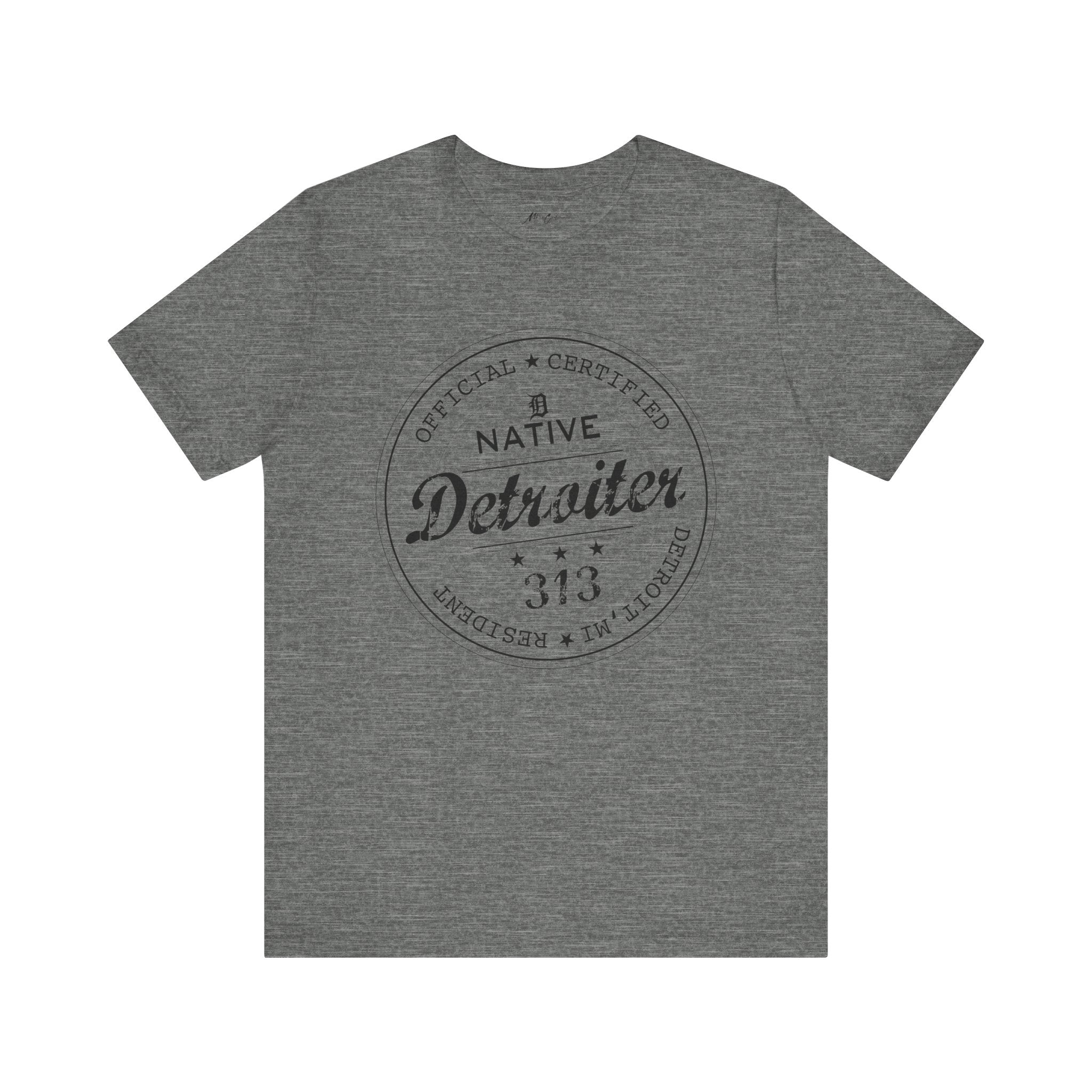 Printify T-Shirt Deep Heather / S Detroiter Native “313” Motor City | Classic Series