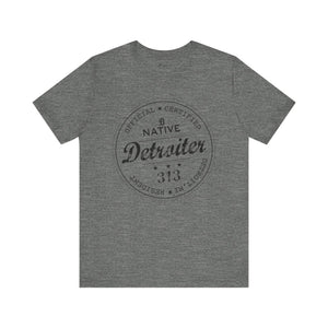 Printify T-Shirt Deep Heather / S Detroiter Native “313” Motor City | Classic Series