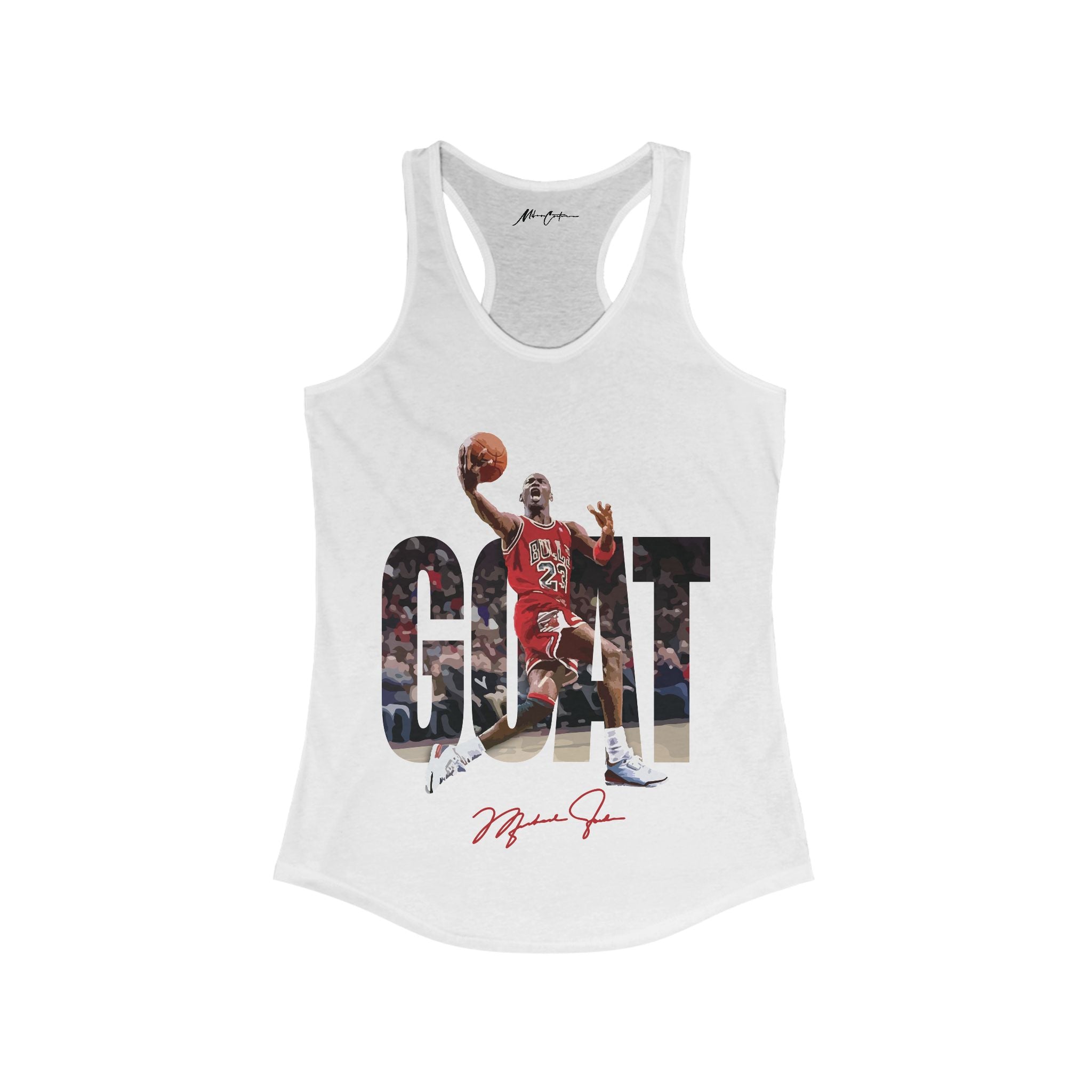 Printify Tank Top XS / Solid White Womens Michael Jordan “His Airness” | GOAT Series