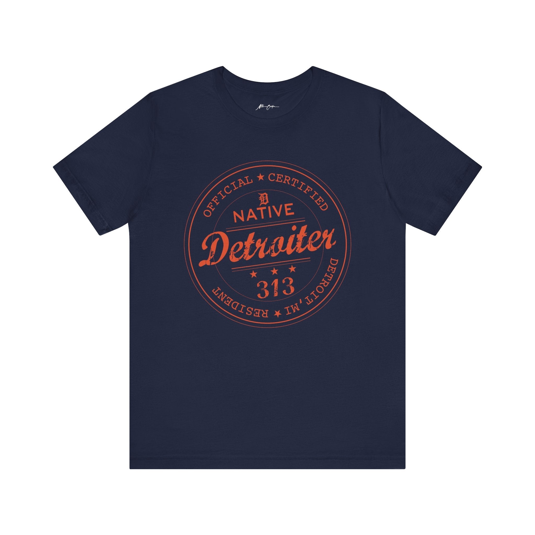 Printify T-Shirt Navy / S Detroiter Native “313” Motor City | Classic Series