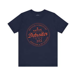 Printify T-Shirt Navy / S Detroiter Native “313” Motor City | Classic Series