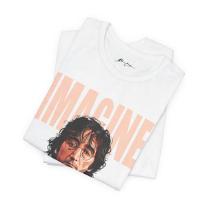 Printify T-Shirt John Lennon IMAGINE Premium Vintage Graphic T-Shirt | Classic Series
