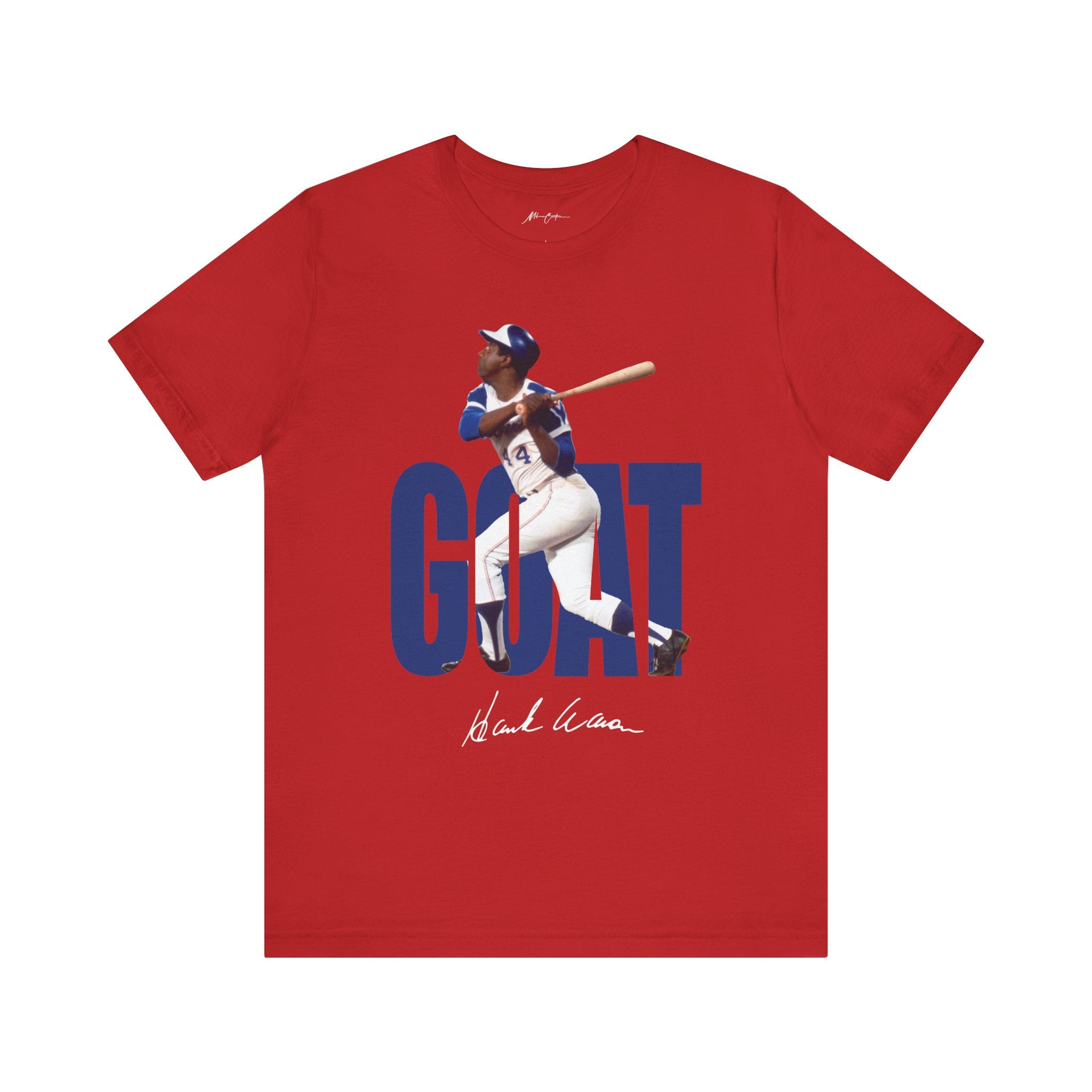 Printify T-Shirt Red / S Hank Aaron "The Hammer" | Goat Series