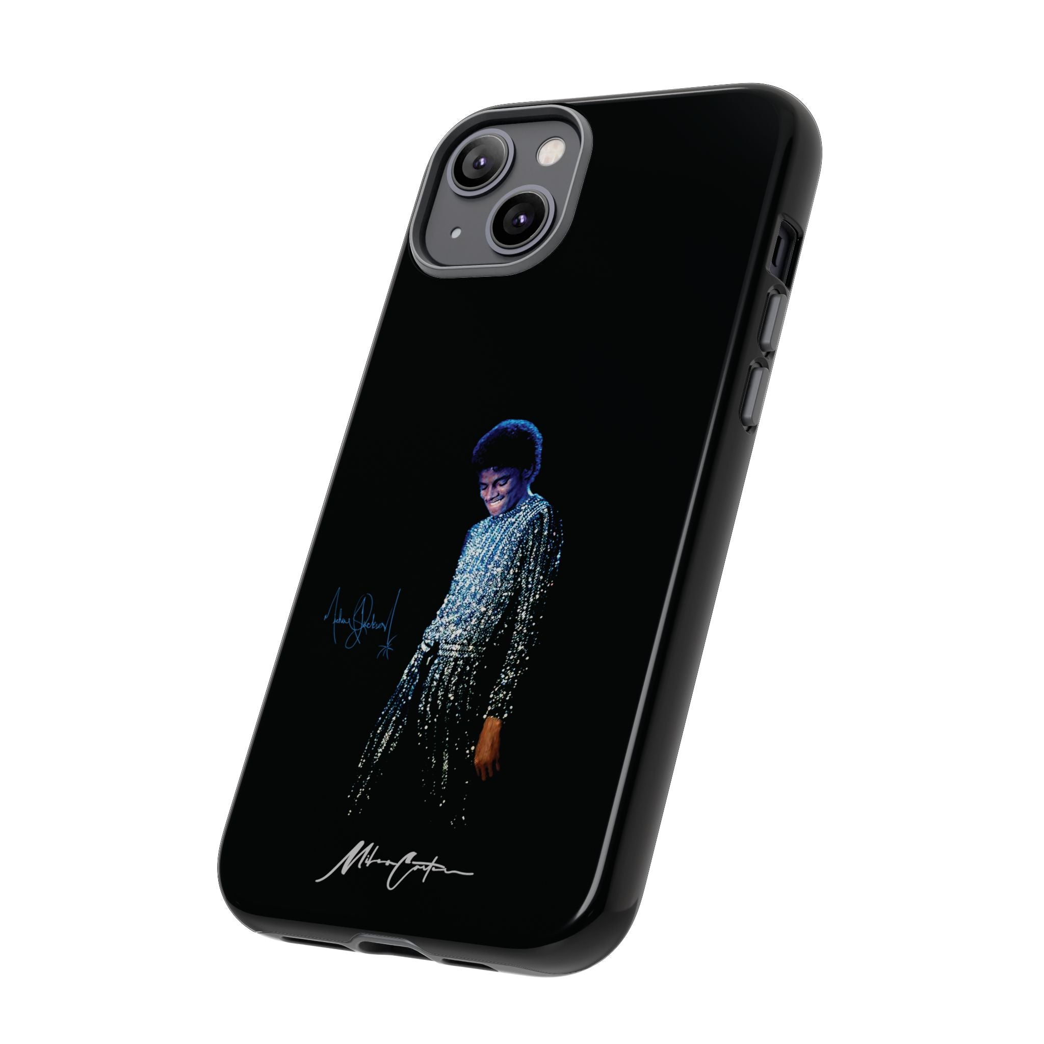 Printify Phone Case iPhone 14 Plus / Glossy Michael Jackson “Rock With You” Phone Case – Disco Soul Icon | Miles Carter Collection