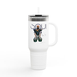 Printify Mug 40oz / White Marvin Gaye 40oz Tumbler – Rare Boots Soul Legend Design | Miles Carter Collection
