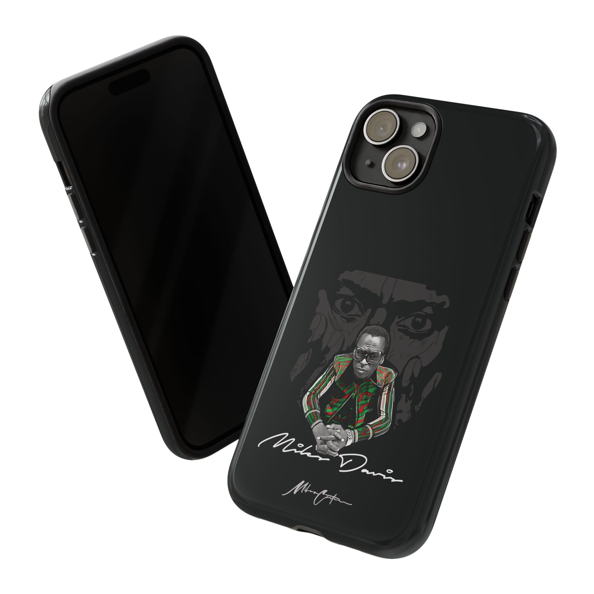 Printify Phone Case iPhone 15 Plus / Glossy Miles Davis Phone Case – Jazz Legend & Timeless Innovator | Miles Carter Collection