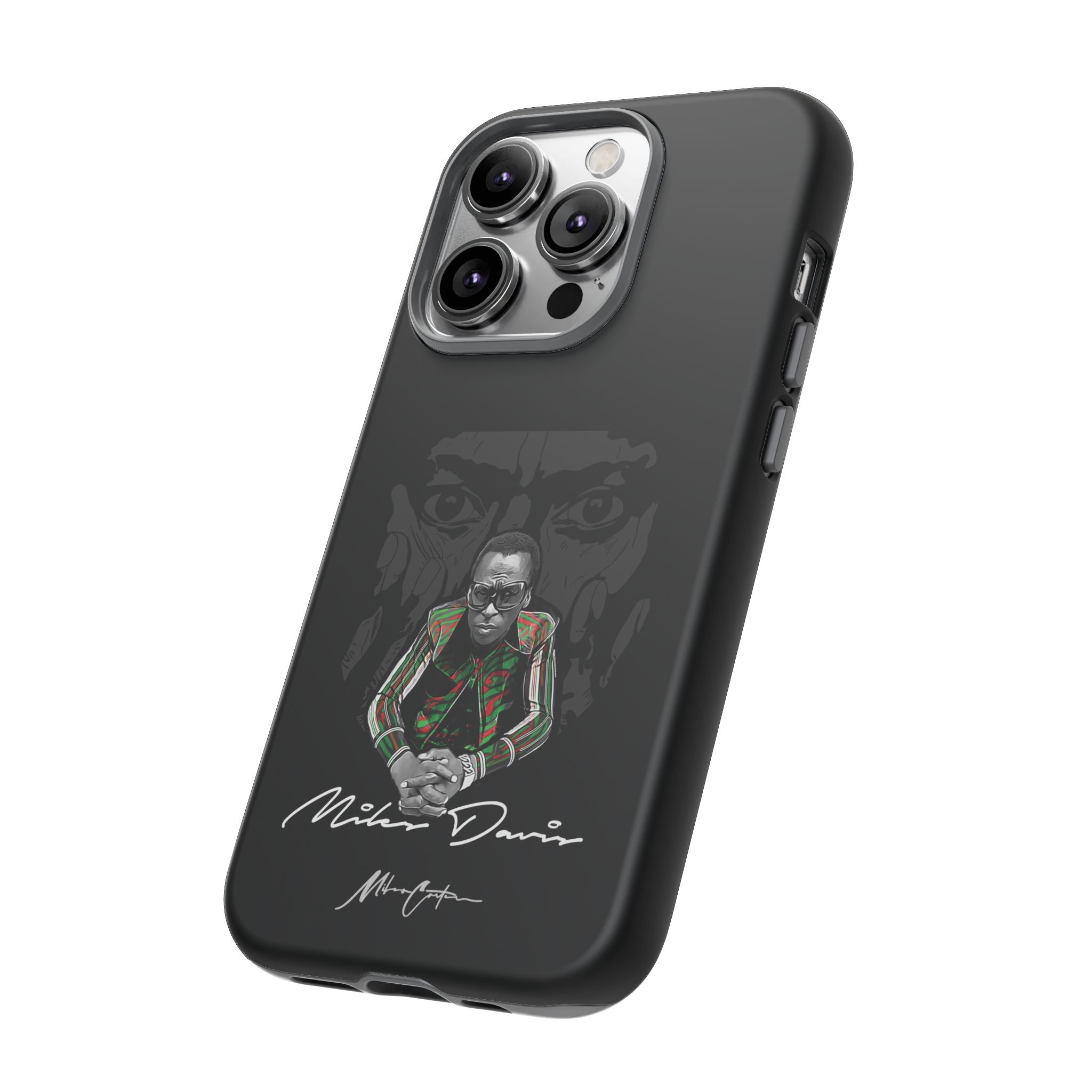 Printify Phone Case iPhone 14 Pro / Matte Miles Davis Phone Case – Jazz Legend & Timeless Innovator | Miles Carter Collection