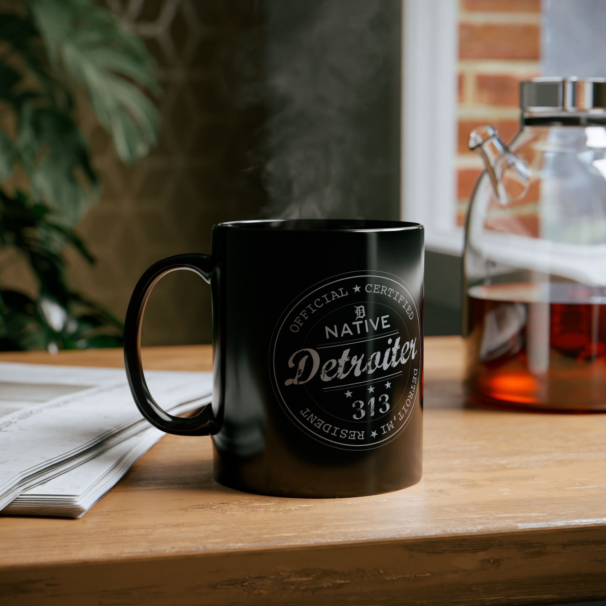 Printify Mug 11oz Native Detroiter Ceramic Mug – Signature Series Premium Drinkware | Miles Carter Collection