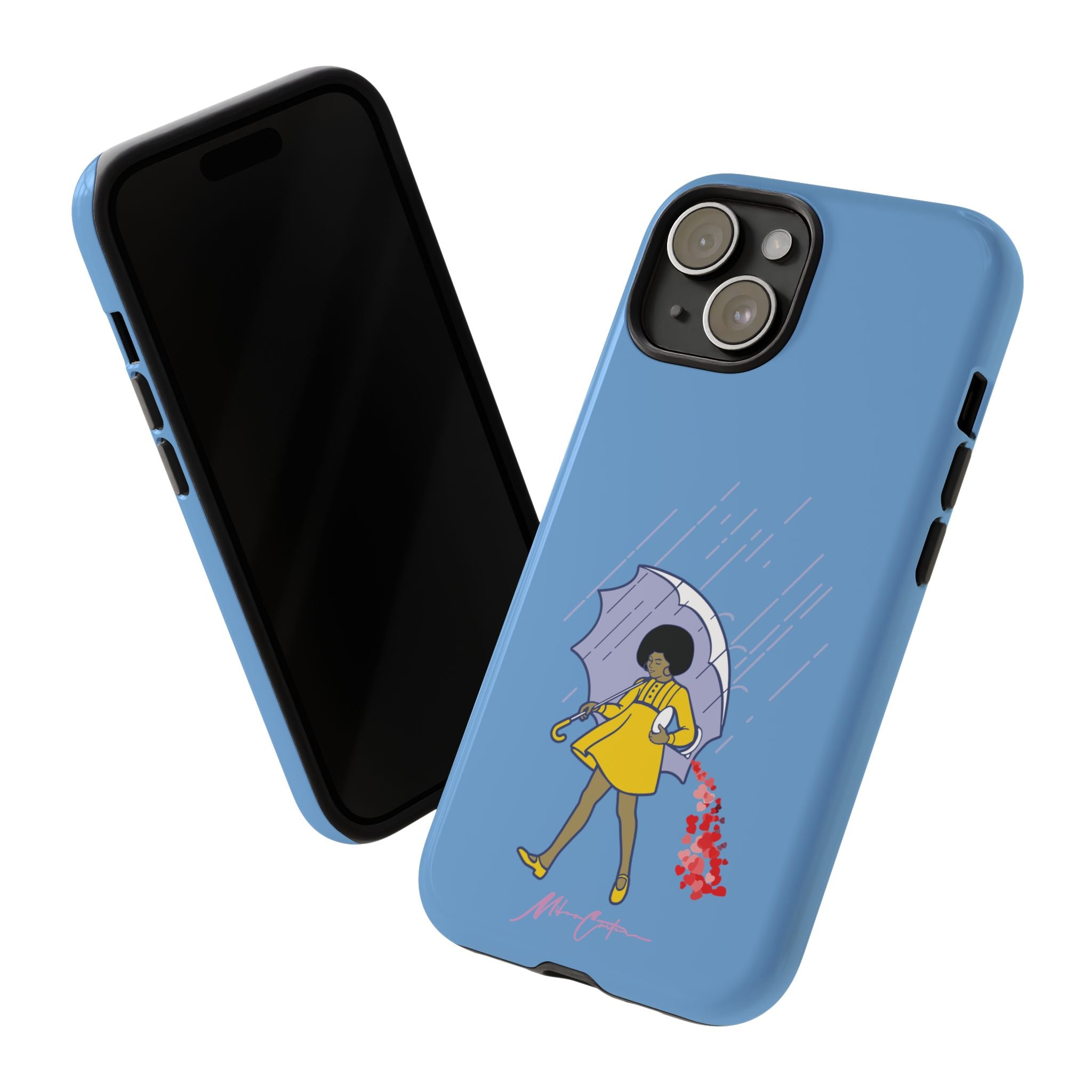 Printify Phone Case iPhone 15 / Glossy “Spread Love” Phone Case – Classic Series Positivity Design | Miles Carter Collection