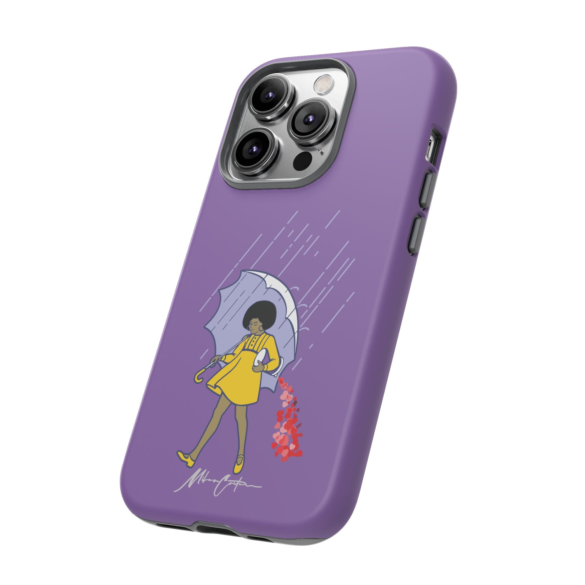 Printify Phone Case iPhone 14 Pro / Matte “Spread Love” Phone Case – Classic Series Positivity Design | Miles Carter Collection