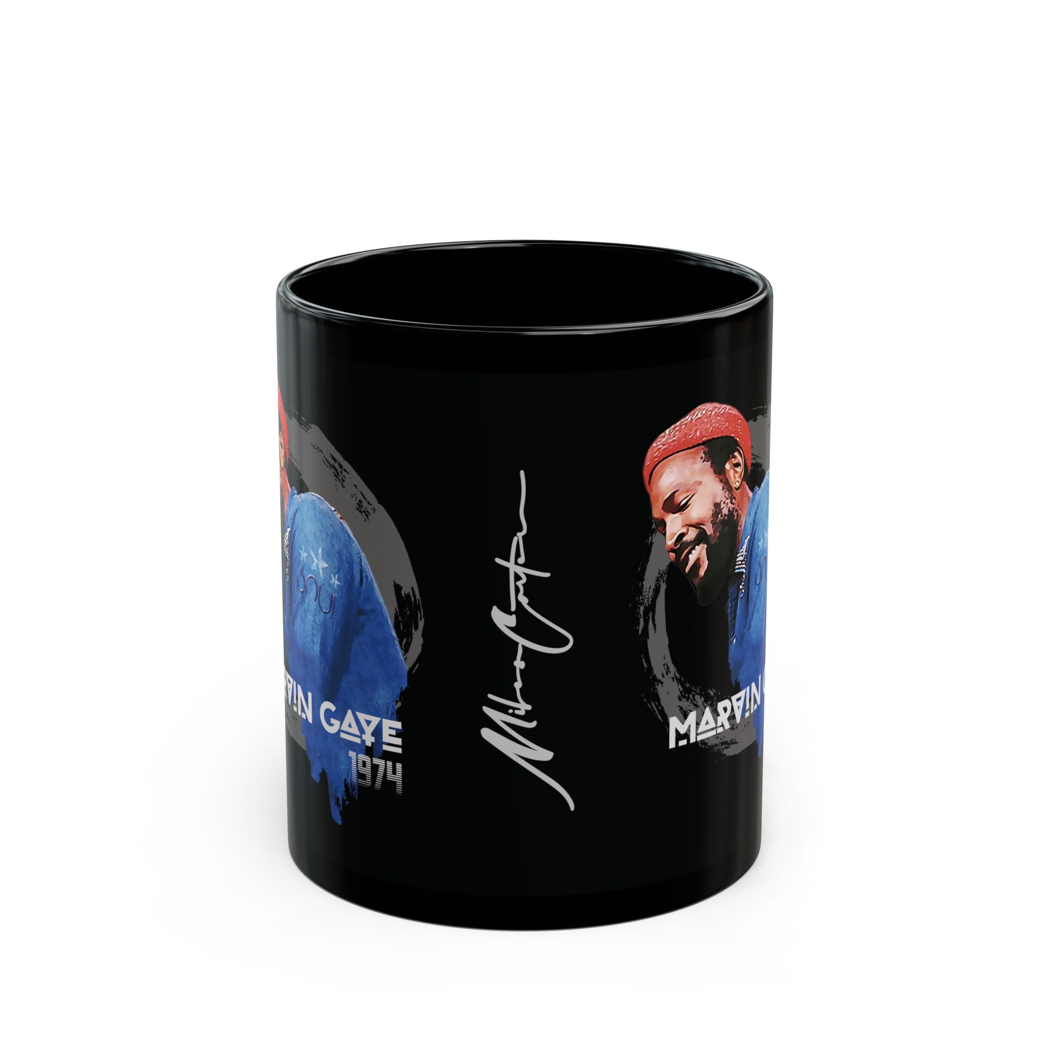 Printify Mug 11oz Marvin Gaye Ceramic Mug – Premium 1974 Tribute Coffee Cup | Miles Carter Collection