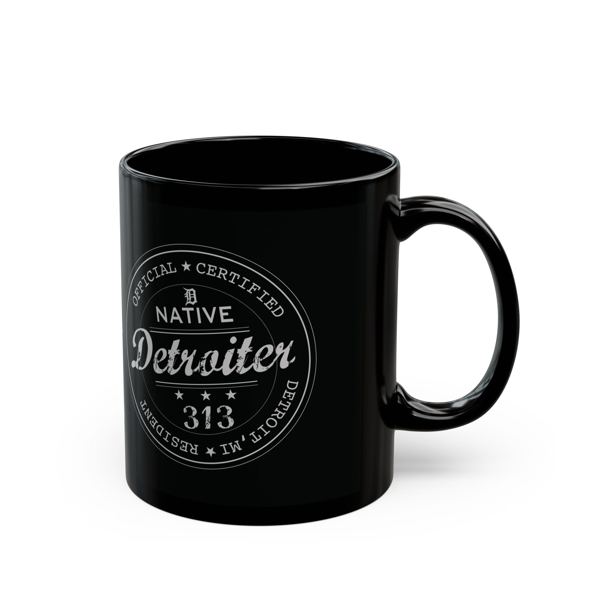 Printify Mug 11oz Native Detroiter Ceramic Mug – Signature Series Premium Drinkware | Miles Carter Collection