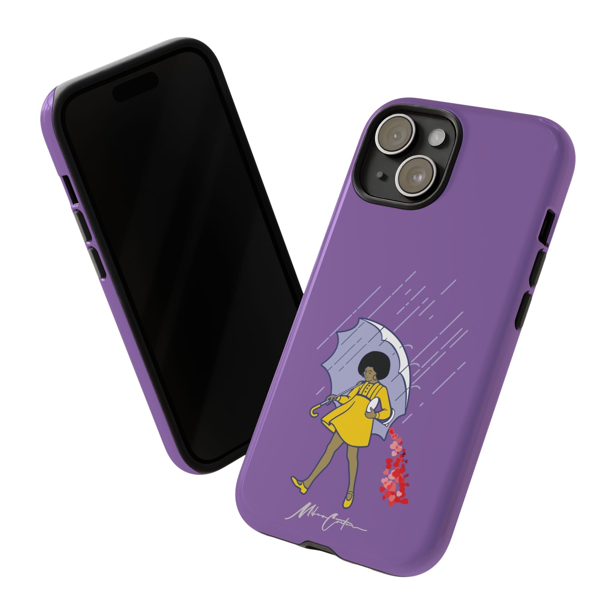 Printify Phone Case iPhone 15 / Glossy “Spread Love” Phone Case – Classic Series Positivity Design | Miles Carter Collection