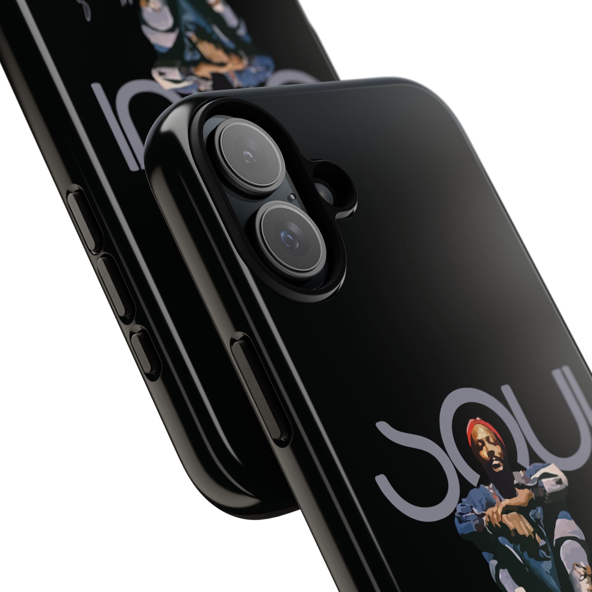 Printify Phone Case iPhone 16 Plus / Glossy Marvin Gaye Phone Case – Rare Platform Boots Soul Legend Design | Miles Carter Collection