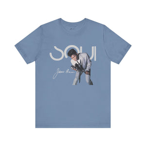 Printify T-Shirt Steel Blue / S James Brown “Hardest Man Working” | Soul Series