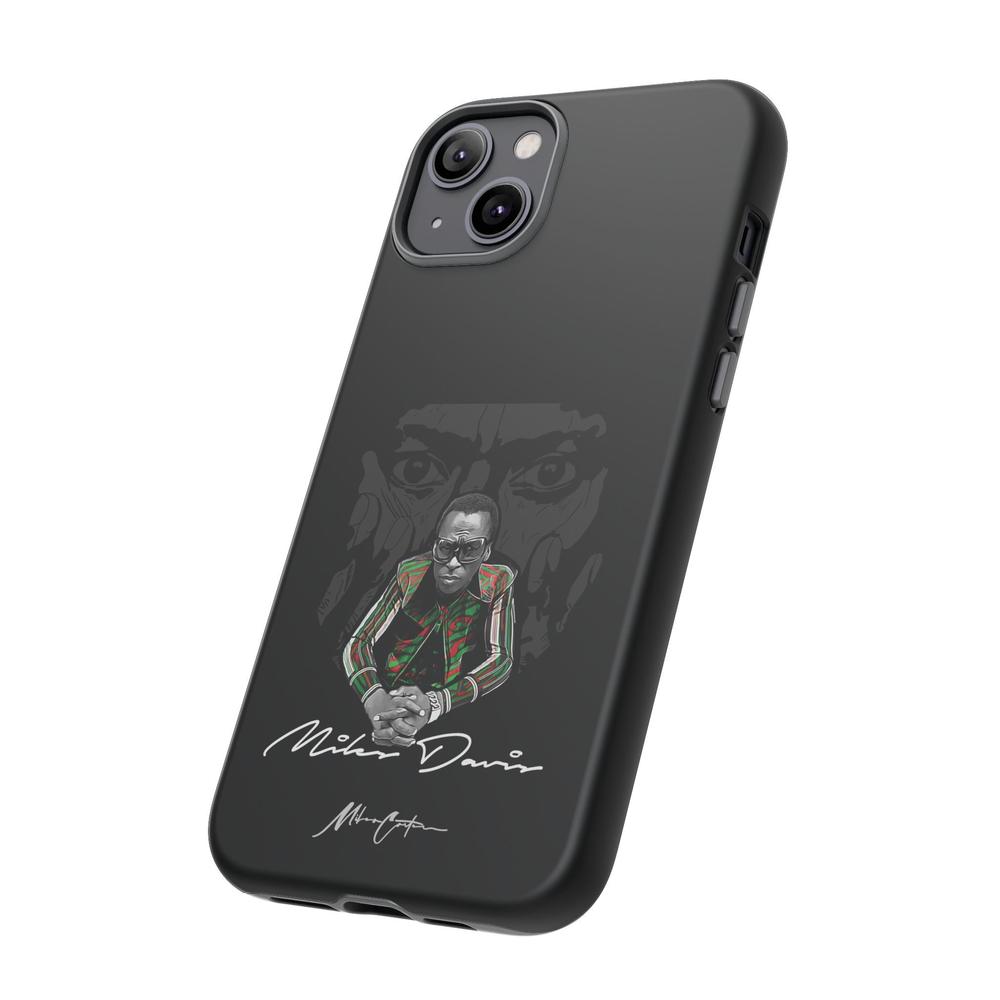 Printify Phone Case iPhone 14 Plus / Matte Miles Davis Phone Case – Jazz Legend & Timeless Innovator | Miles Carter Collection