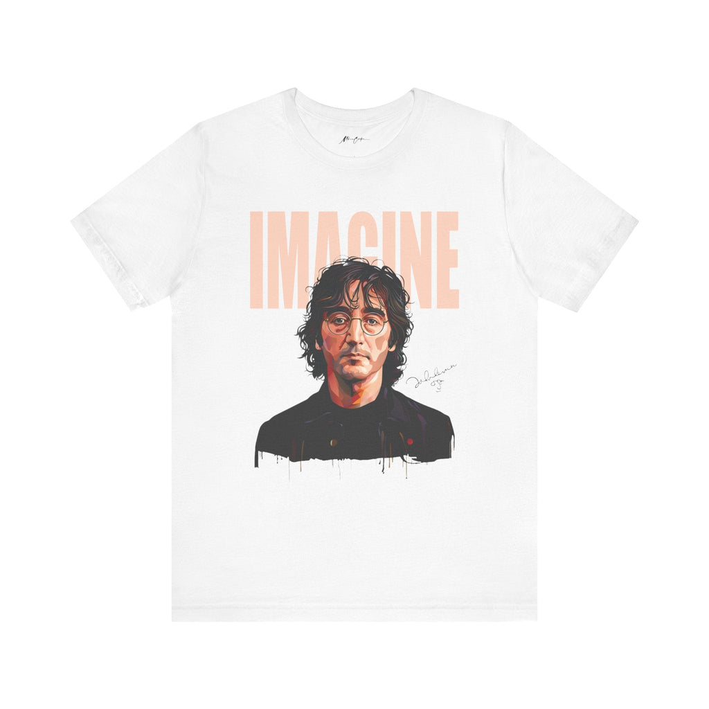 Printify T-Shirt White / S John Lennon IMAGINE Premium Vintage Graphic T-Shirt | Classic Series