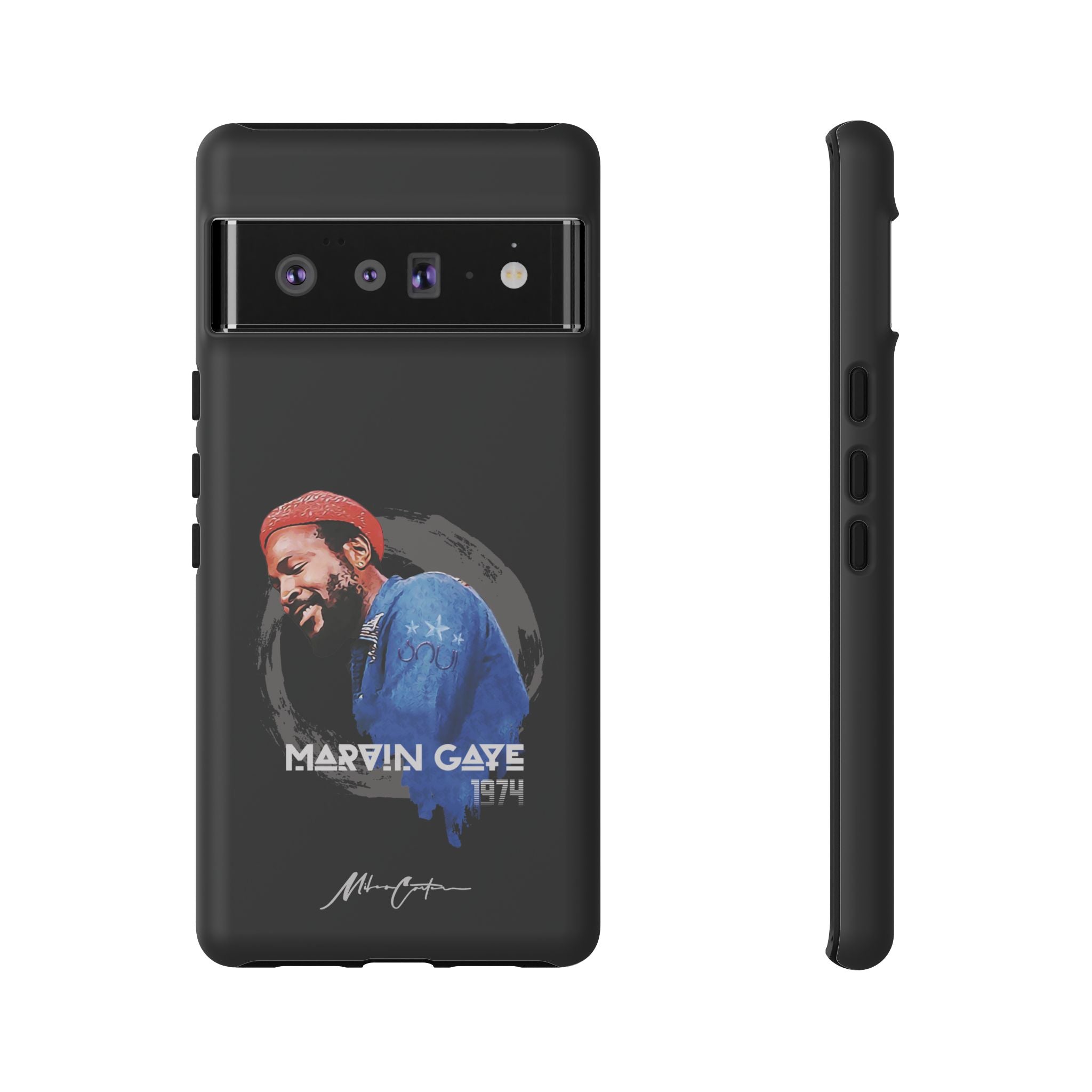 Printify Phone Case Google Pixel 6 Pro / Matte Marvin Gaye Phone Case – Motown Soul Icon | Miles Carter Collection