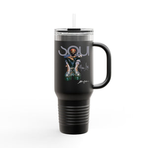 Printify Mug 40oz / Black Marvin Gaye 40oz Tumbler – Rare Boots Soul Legend Design | Miles Carter Collection