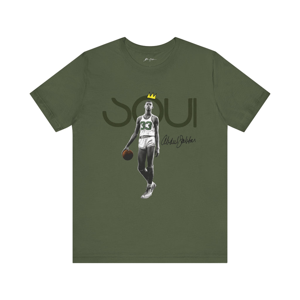 Printify T-Shirt Military Green / S Kareem Abdul-Jabbar “The Big A” | Soul Series