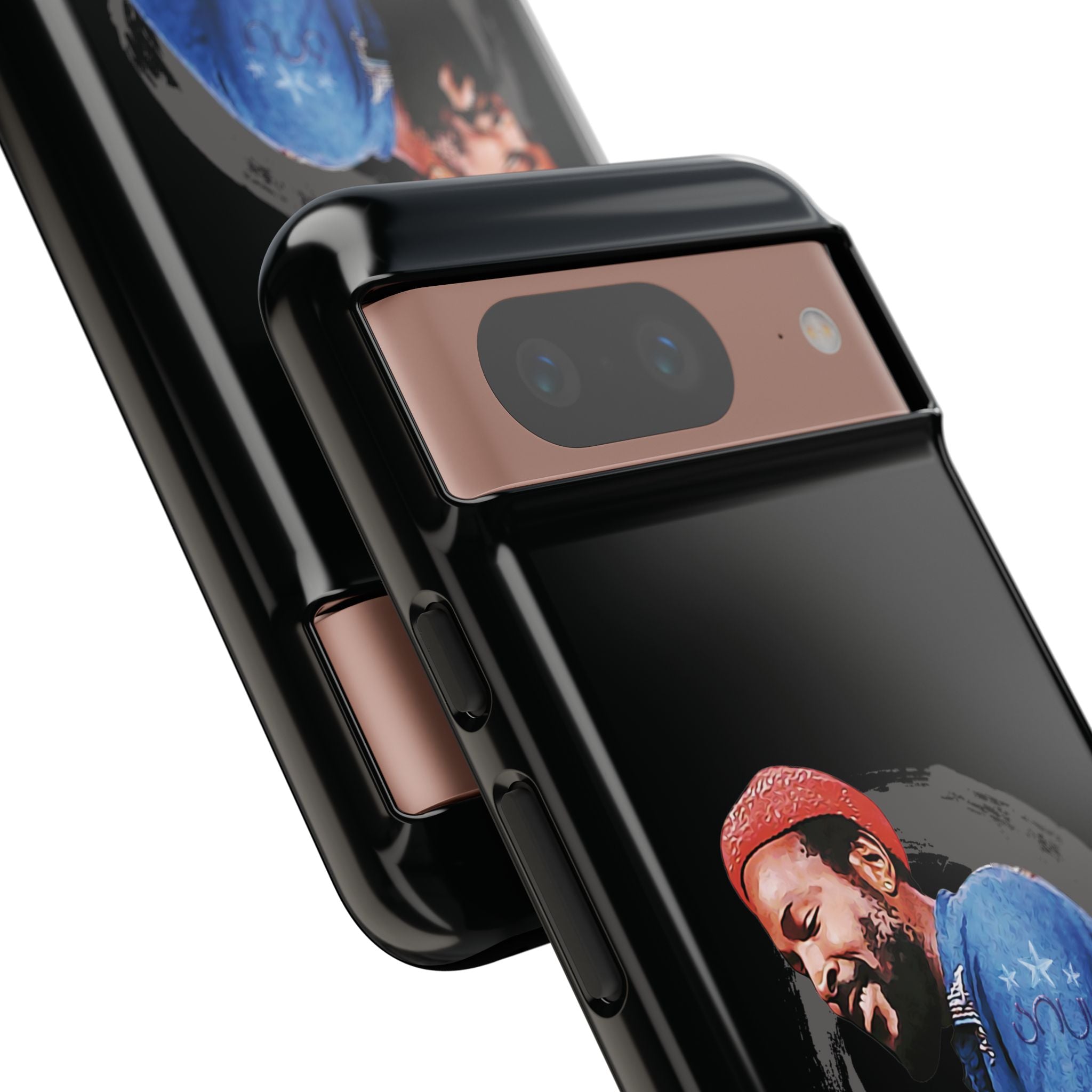 Printify Phone Case Google Pixel 8 / Glossy Marvin Gaye Phone Case – Motown Soul Icon | Miles Carter Collection
