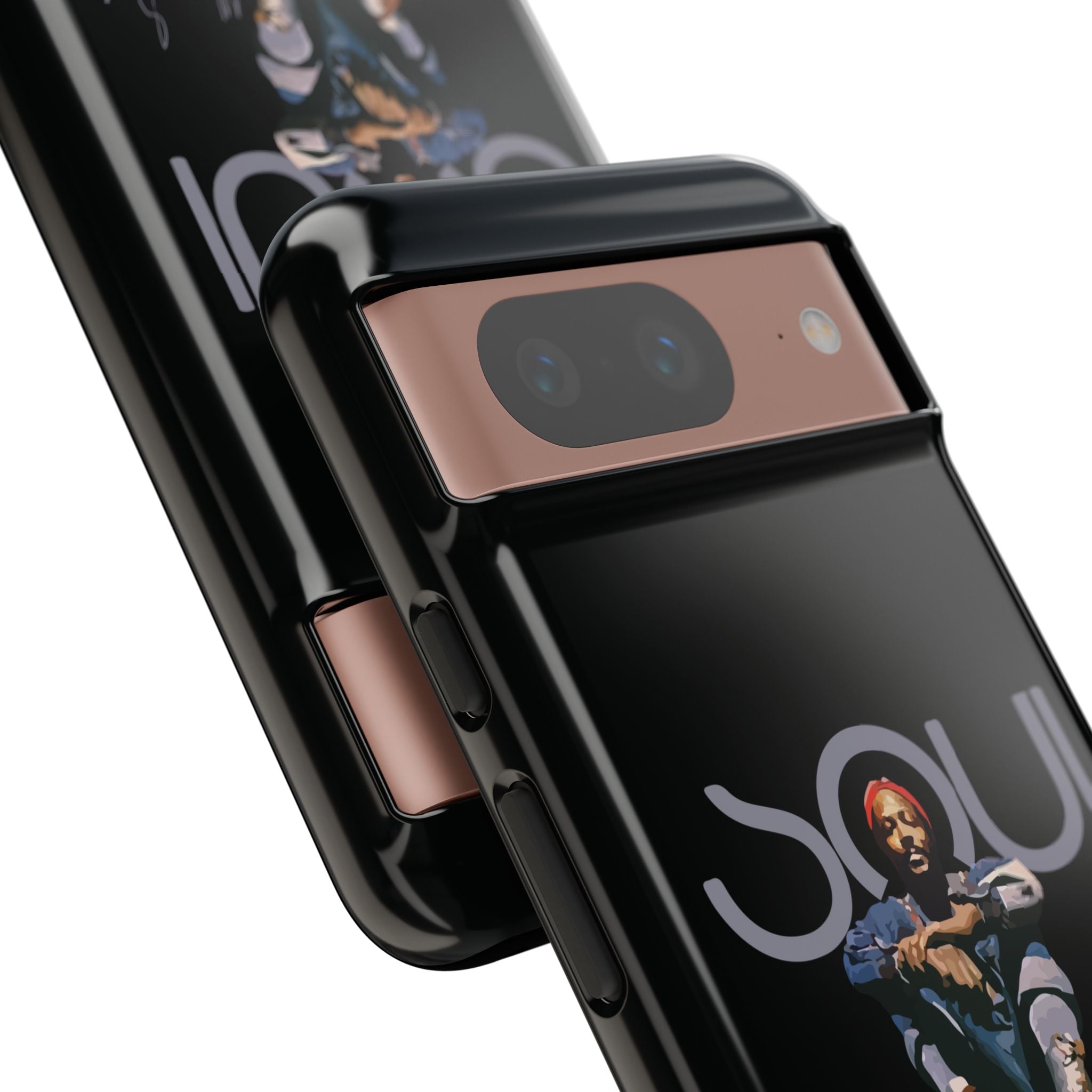 Printify Phone Case Google Pixel 8 / Glossy Marvin Gaye Phone Case – Rare Platform Boots Soul Legend Design | Miles Carter Collection