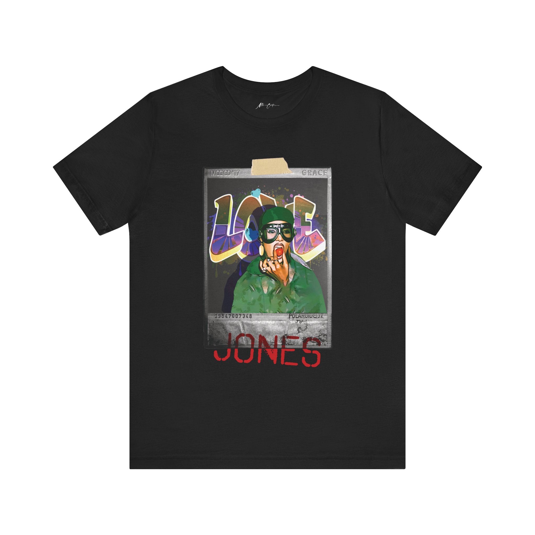Printify T-Shirt Black / S Grace Jones “Polaroid” | Classic Series