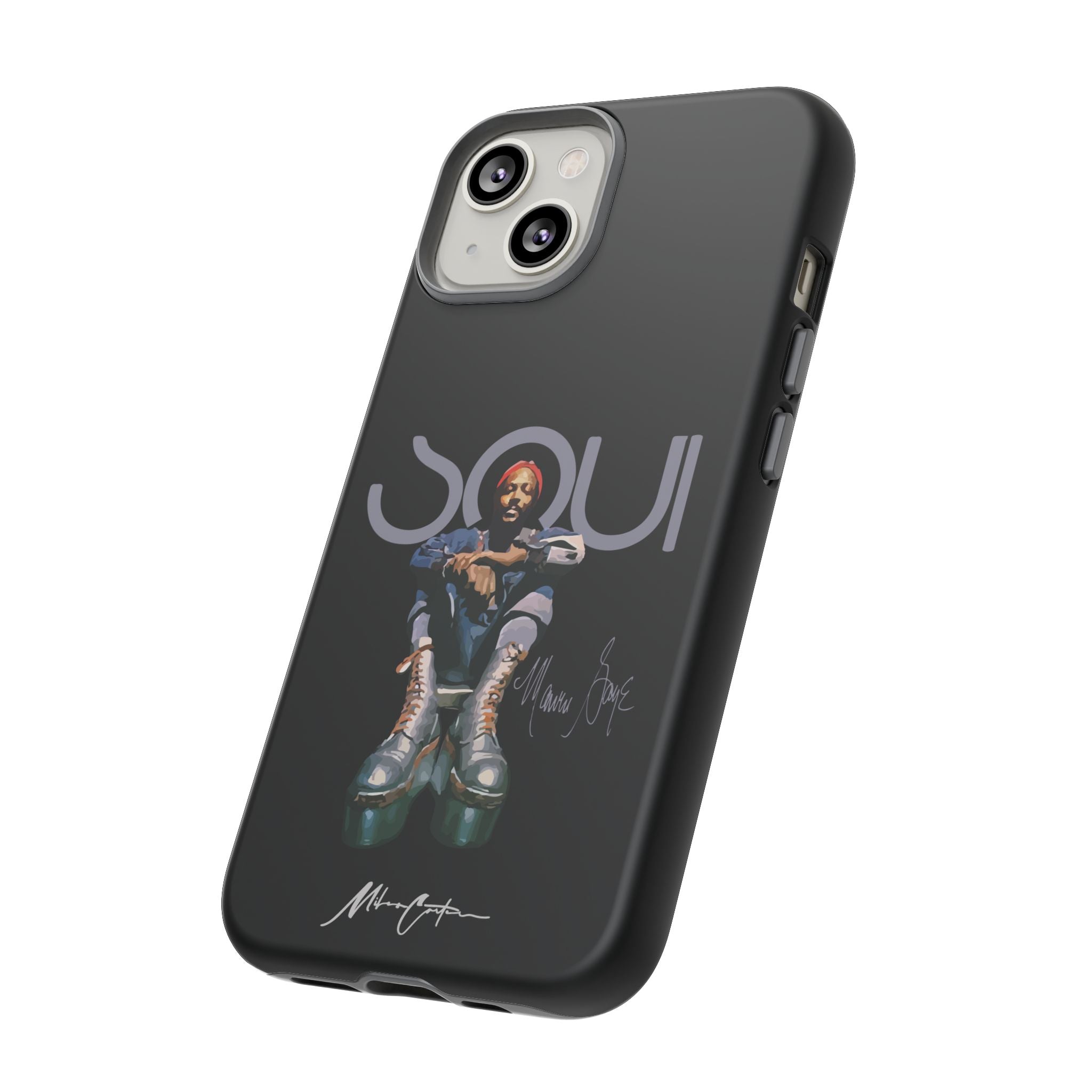 Printify Phone Case iPhone 14 / Matte Marvin Gaye Phone Case – Rare Platform Boots Soul Legend Design | Miles Carter Collection