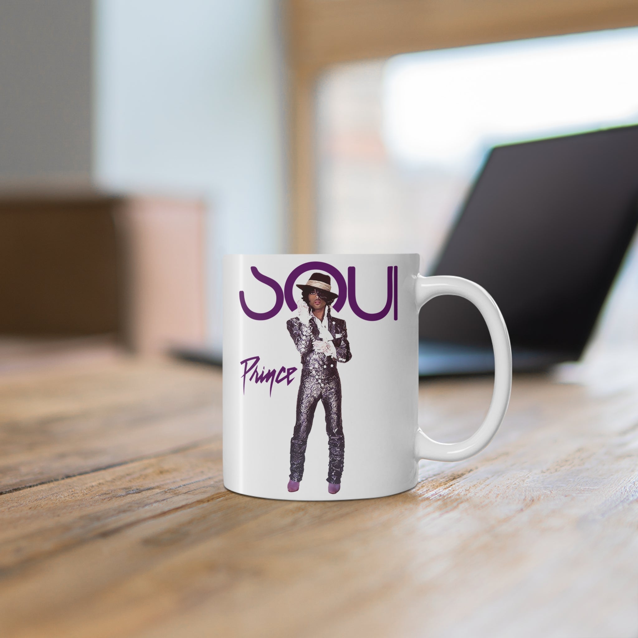 Printify Mug 11oz Prince Ceramic Mug – The Purple One Collectible Drinkware | Miles Carter Collection