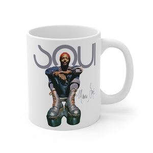 Printify Mug 11oz Marvin Gaye Boots Ceramic Mug – Rare Soul Legend Collectible Drinkware | Miles Carter Collection