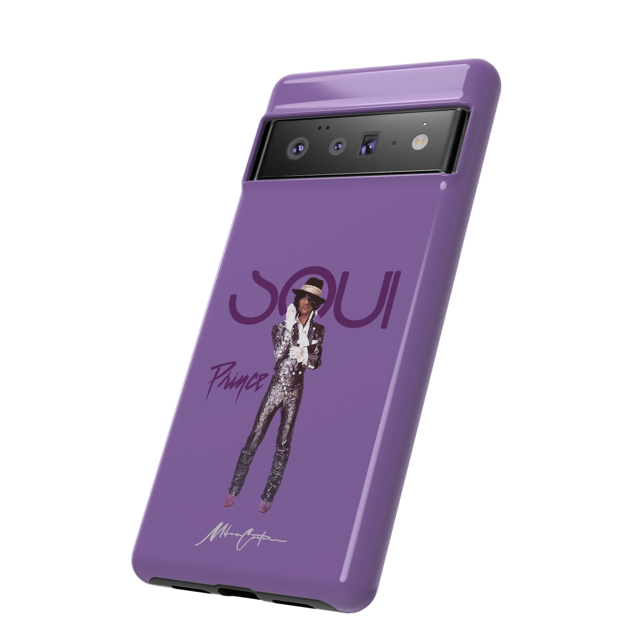 Printify Phone Case Google Pixel 6 Pro / Glossy Prince Phone Case – Purple Icon & 80s Music Legend | Miles Carter Collection