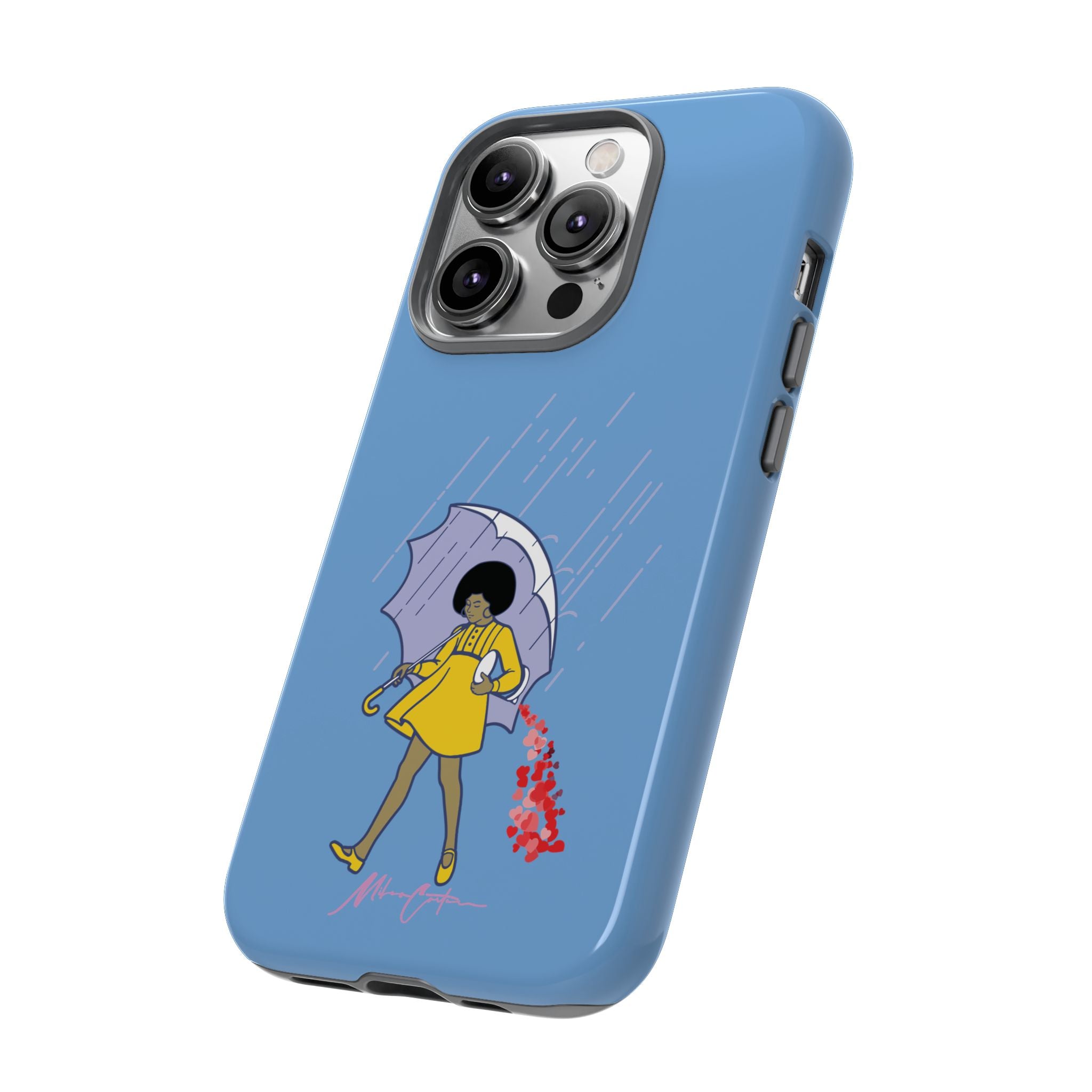 Printify Phone Case iPhone 14 Pro / Glossy “Spread Love” Phone Case – Classic Series Positivity Design | Miles Carter Collection