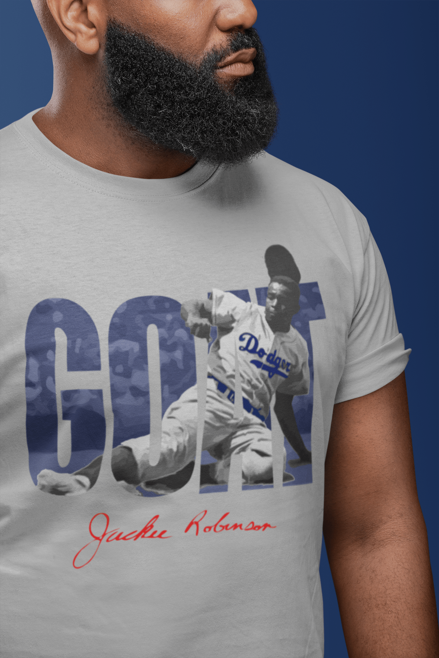 Inkseekers Mens Short Sleeve T-shirts 42 - Jackie Robinson (XL - 3X)