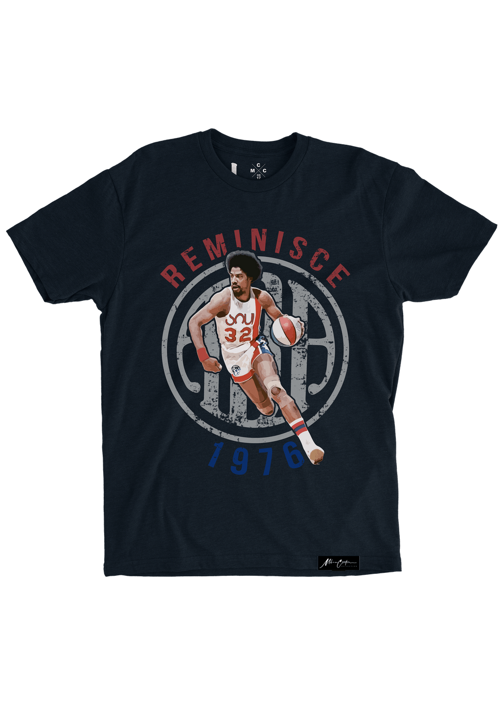 Miles Carter Designs Shirt S DR J - 1976 ABA All-Star (Nt)